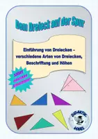 Vorschau - Arbeitsblätter - Einführung von Dreiecken - Arten, Beschriftung und Höhen - Deckblatt