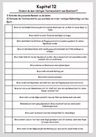 Vorschau - Arbeitsblätter - Allein in der Wildnis Kapitel 12 - Deckblatt