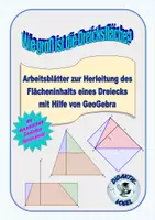 Vorschau - Arbeitsblätter - Flächeninhalt eines Dreiecks mit GeoGebra - Deckblatt