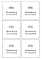 Vorschau - Spiele - Klassendomino Verkehrsmittel (Deutsch) - Seite 1