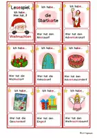 Vorschau - Stationenlernen - Lesespiel Weihnachten – Ich habe, wer hat? Leseanfänger Klasse 1, Klasse 2, DaZ Förderunterricht - Seite 2