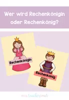Vorschau - Bildkarten - Rechenkönigin und Rechenkönig - Deckblatt