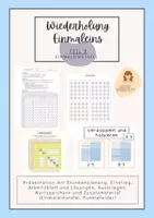 Vorschau - Stundenentwürfe - Teil 3 Einmaleinstafel Einmaleins_Fit für Klasse 3 - Deckblatt
