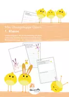 Vorschau - Arbeitsblätter - Ostermappe zum Üben für die 1. Klasse - Deckblatt