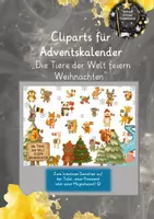 Vorschau - selbst erstellte Cliparts/Grafiken - Cliparts: Tiere der Welt feiern Weihnachten - Deckblatt