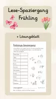 Vorschau - Arbeitsblätter - Lesespaziergang (Frühling) - Deckblatt