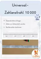 Vorschau - Stationenlernen - Universal - Zahlenstrahl ZR 10 000 - Deckblatt