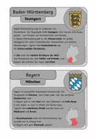 Vorschau - Stationenlernen - Bundesländer Deutschlands 🇩🇪 - große Kartei - Seite 1