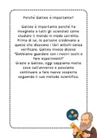 anteprima - Materiale di supporto/inclusione - Schede didattiche su Galileo Galilei e il metodo scientifico - Pagina 2