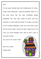 Vorschau - Arbeitsblätter - HALLOWEEN ESCAPE ROOM mit extra Arbeitsblättern und Bastelvorlage (Englisch) - Seite 1