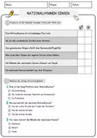 Vorschau - Arbeitsblätter - Nationalhymnen singen Arbeitsblätter mit Fragen + Lösungen Deutsch DaZ AB - Seite 2