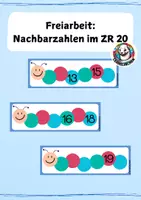 Vorschau - Fördermaterial/Inklusion - Zahlenfolgen im ZR bis 20 - Nachbarzahlen - Deckblatt