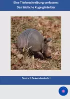 Vorschau - Klassenarbeiten - Klassenarbeit Tierbeschreibung: Südliches Kugelgürteltier - Deckblatt