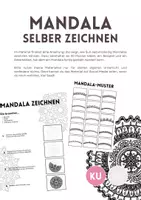 Vorschau - Arbeitsblätter - Mandala selber zeichnen, Grafik Projekt - Deckblatt