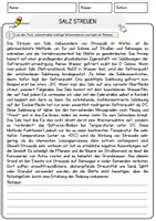 Vorschau - Arbeitsblätter - Salz streuen Arbeitsblätter mit Fragen + Lösungen Deutsch DaZ AB - Seite 1