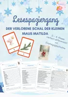 Vorschau - Arbeitsblätter - Lesespaziergang - Winter - mit Einstiegsgeschichte - Deckblatt
