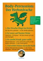 Vorschau - Arbeitsblätter - Bodypercussion Herbst: Sprache und Bewegung
Deutsch Kl.2- Kl. 4 - Deckblatt
