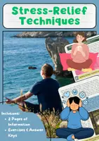 Vorschau - Arbeitsblätter - Stressabbau-Techniken: Breathing, Relaxation, Mindfulness, Habits - Deckblatt