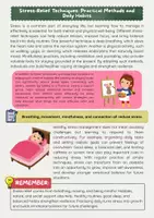 Vorschau - Arbeitsblätter - Stressabbau-Techniken: Breathing, Relaxation, Mindfulness, Habits - Seite 1