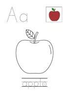 anteprima - Opere didattiche / Libri di testo - Preschool Alphabet Tracing and Coloring Book - Pagina 1