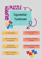 Vorschau - Stundenentwürfe - Gruppenpuzzle zum Graphen von Exponentialfunktionen - Deckblatt