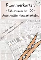 Vorschau - Spiele - Zahlenraum bis 100, Materialpaket: 100 Karteikarten Blitzsehen, 170 Klammerkarten: Zahlvorstellung, Zahlenraumerweiterung - Seite 1