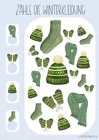 Vorschau - Arbeitsblätter - Zählbilder Winter für den Kindergarten/1. Klasse - Seite 1