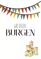 Vorschau - Arbeitsblätter - Burgen legen mit dem Würfelmosaik, Heft oder Einzelnutzung - Seite 1