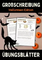 Vorschau - Arbeitsblätter - GROßSCHREIBUNG - Übungsblatt 'Halloween Edition' (2 Versionen) - Deckblatt
