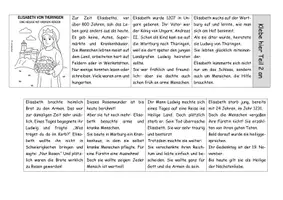 Vorschau - Arbeitsblätter - Elisabeth von Thüringen (3fach differenziertes Leporello) - Seite 2