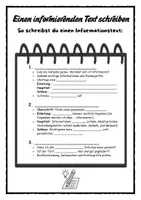 Vorschau - Stundenentwürfe - Merkeintrag Informationstext - einen informierenden Text schreiben - Seite 1