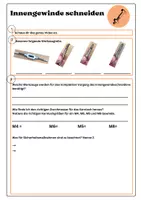 Vorschau - Arbeitsblätter - Innengewindeschneiden Videolehrgang - Deckblatt