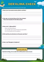 Vorschau - Arbeitsblätter - Der Klima-Check_ETHIK_Natur und Umwelt - Deckblatt