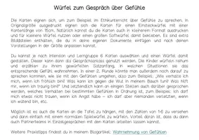 Vorschau - Bildkarten - Über Gefühle sprechen - Erzählwürfel - Seite 1