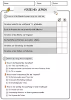 Vorschau - Arbeitsblätter - Verzeihen lernen Arbeitsblätter mit Fragen + Lösungen Deutsch DaZ AB - Seite 2