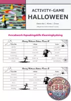 Vorschau - Spiele - Activity Game: Halloween Edition (describe, mime, draw) - Deckblatt