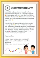 Vorschau - Text - 10 Sachtexte mit Fragen zu Freundschaft - Seite 1