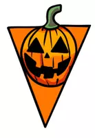 Vorschau - Mal- und Bastelvorlagen - Wimpelkette / Girlande für Halloween - Bastelvorlage / Malvorlage #huhuhalloween - Seite 1