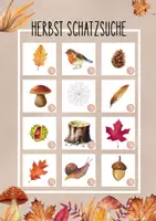 Vorschau - Arbeitsblätter - Herbstschätze: Schatzsuche im Herbst Kindergarten/1.Klasse - Seite 1