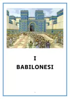 anteprima - Materiale di supporto/inclusione - I BABILONESI lezione semplificata con verifica finale - Pagina di copertina