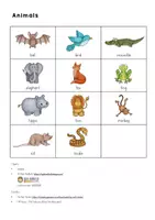 Vorschau - Spiele - Bingo Animals - Wortschatz Englisch (Playway 3) - Seite 1