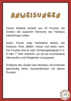 Vorschau - Stationenlernen - Herbstpuzzles - Seite 1