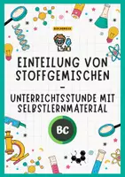 Vorschau - Stundenentwürfe - Einteilung von Stoffgemischen - Komplette Unterrichtstunde | Homogen & heterogen einfach erklärt - Deckblatt
