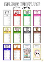 Vista previa - Refuerzo / NEE / Materiales de apoyo - Llaveros tablas de multiplicar - página 3