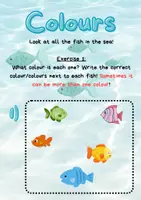 Vorschau - Arbeitsblätter - The English Colours - Die englischen Farbwörter - Englisch Klasse 4-6 - Seite 1
