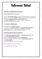 Vorschau - Arbeitsblätter - Halloween Rätsel Grundschule Sek I Logik - Seite 1