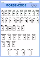Vorschau - Arbeitsblätter - Codierungen im Alltag: Morse-Code (optional mit GA) - Seite 1
