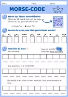 Vorschau - Arbeitsblätter - Codierungen im Alltag: Morse-Code (optional mit GA) - Seite 2