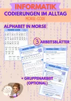 Vorschau - Arbeitsblätter - Codierungen im Alltag: Morse-Code (optional mit GA) - Deckblatt