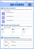 Vorschau - Arbeitsblätter - Codierungen im Alltag: QR-Codes (optional mit GA) - Seite 1